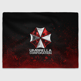 Плед 3D с принтом UMBRELLA CORP в Рязани, 100% полиэстер | закругленные углы, все края обработаны. Ткань не мнется и не растягивается | ada wong | biohazard | leon | nemesis | project resistance | raccoon city | re2 | resident evil 2 | rpd | stars | umbrella | ада вонг | амбрелла | немесис | ужасы