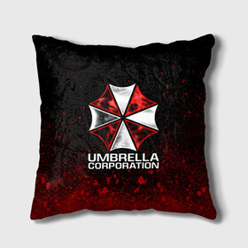 Подушка 3D с принтом UMBRELLA CORP в Рязани, наволочка – 100% полиэстер, наполнитель – холлофайбер (легкий наполнитель, не вызывает аллергию). | состоит из подушки и наволочки. Наволочка на молнии, легко снимается для стирки | ada wong | biohazard | leon | nemesis | project resistance | raccoon city | re2 | resident evil 2 | rpd | stars | umbrella | ада вонг | амбрелла | немесис | ужасы