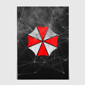 Постер с принтом UMBRELLA CORP в Рязани, 100% бумага
 | бумага, плотность 150 мг. Матовая, но за счет высокого коэффициента гладкости имеет небольшой блеск и дает на свету блики, но в отличии от глянцевой бумаги не покрыта лаком | ada wong | biohazard | leon | nemesis | project resistance | raccoon city | re2 | resident evil 2 | rpd | stars | umbrella | ада вонг | амбрелла | немесис | ужасы