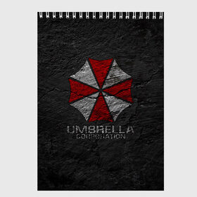 Скетчбук с принтом UMBRELLA CORP в Рязани, 100% бумага
 | 48 листов, плотность листов — 100 г/м2, плотность картонной обложки — 250 г/м2. Листы скреплены сверху удобной пружинной спиралью | ada wong | biohazard | leon | nemesis | project resistance | raccoon city | re2 | resident evil 2 | rpd | stars | umbrella | ада вонг | амбрелла | немесис | ужасы