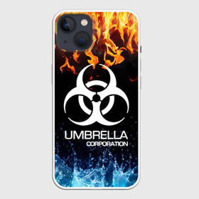 Чехол для iPhone 13 с принтом UMBRELLA CORPORATION в Рязани,  |  | biohazard | biohazard 7 | crocodile | fang | game | hand | monster | new umbrella | resident evil | resident evil 7 | umbrella | umbrella corp | umbrella corporation | zombie | обитель