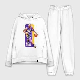 Женский костюм хлопок Oversize с принтом NBA (Kobe Bryant) в Рязани,  |  | 08 | 24 | 8 | angeles | basketball | bryant | gigi | goat | kobe | lakers | legend | logo | los | mamba | nba | rip | sport | баскетбол | брайант | коби | легенда | мамба | спорт