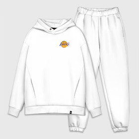 Мужской костюм хлопок OVERSIZE с принтом LA LAKERS в Рязани,  |  | america | basketball | kobe bryant | la | la lakers | lakers | los angeles lakers | nba | usa | баскетбол | кобе брайант | лос анджелес лейкерс | нба | сша