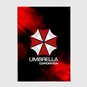 Постер с принтом UMBRELLA CORP в Рязани, 100% бумага
 | бумага, плотность 150 мг. Матовая, но за счет высокого коэффициента гладкости имеет небольшой блеск и дает на свету блики, но в отличии от глянцевой бумаги не покрыта лаком | biohazard | biohazard 7 | crocodile | fang | game | hand | monster | new umbrella | resident evil | resident evil 7 | umbrella | umbrella corp | umbrella corporation | zombie | обитель