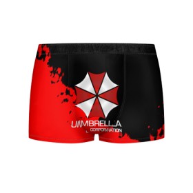 Мужские трусы 3D с принтом UMBRELLA CORP в Рязани, 50% хлопок, 50% полиэстер | классическая посадка, на поясе мягкая тканевая резинка | biohazard | biohazard 7 | crocodile | fang | game | hand | monster | new umbrella | resident evil | resident evil 7 | umbrella | umbrella corp | umbrella corporation | zombie | обитель