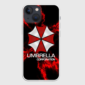 Чехол для iPhone 13 mini с принтом UMBRELLA CORP в Рязани,  |  | biohazard | biohazard 7 | crocodile | fang | game | hand | monster | new umbrella | resident evil | resident evil 7 | umbrella | umbrella corp | umbrella corporation | zombie | обитель