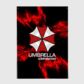 Постер с принтом UMBRELLA CORP в Рязани, 100% бумага
 | бумага, плотность 150 мг. Матовая, но за счет высокого коэффициента гладкости имеет небольшой блеск и дает на свету блики, но в отличии от глянцевой бумаги не покрыта лаком | biohazard | biohazard 7 | crocodile | fang | game | hand | monster | new umbrella | resident evil | resident evil 7 | umbrella | umbrella corp | umbrella corporation | zombie | обитель