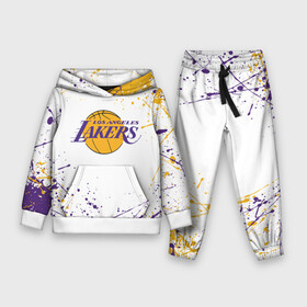 Детский костюм 3D (с толстовкой) с принтом LA LAKERS в Рязани,  |  | america | basketball | kobe bryant | la | la lakers | lakers | los angeles lakers | nba | usa | баскетбол | кобе брайант | лос анджелес лейкерс | нба | сша