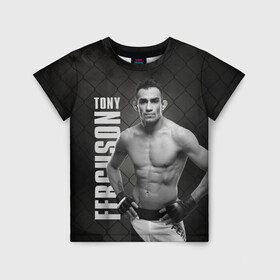 Детская футболка 3D с принтом Tony Ferguson в Рязани, 100% гипоаллергенный полиэфир | прямой крой, круглый вырез горловины, длина до линии бедер, чуть спущенное плечо, ткань немного тянется | el cucuy | ferguson | mma | tony | tony ferguson | ufc | арманн | бокс | борьба | джиу джитсу | кукуй | тони | тони фергюсон | фергюсон | эль | эль кукуй | энтони