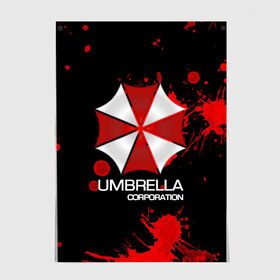 Постер с принтом UMBRELLA CORP в Рязани, 100% бумага
 | бумага, плотность 150 мг. Матовая, но за счет высокого коэффициента гладкости имеет небольшой блеск и дает на свету блики, но в отличии от глянцевой бумаги не покрыта лаком | biohazard | biohazard 7 | crocodile | fang | game | hand | monster | new umbrella | resident evil | resident evil 7 | umbrella | umbrella corp | umbrella corporation | zombie | обитель