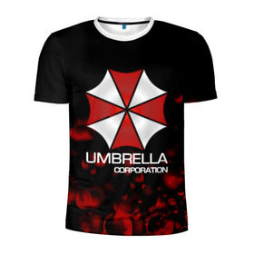 Мужская футболка 3D спортивная с принтом UMBRELLA CORP в Рязани, 100% полиэстер с улучшенными характеристиками | приталенный силуэт, круглая горловина, широкие плечи, сужается к линии бедра | biohazard | biohazard 7 | crocodile | fang | game | hand | monster | new umbrella | resident evil | resident evil 7 | umbrella | umbrella corp | umbrella corporation | zombie | обитель