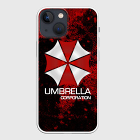 Чехол для iPhone 13 mini с принтом UMBRELLA CORP в Рязани,  |  | biohazard | biohazard 7 | crocodile | fang | game | hand | monster | new umbrella | resident evil | resident evil 7 | umbrella | umbrella corp | umbrella corporation | zombie | обитель