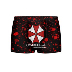 Мужские трусы 3D с принтом UMBRELLA CORP в Рязани, 50% хлопок, 50% полиэстер | классическая посадка, на поясе мягкая тканевая резинка | biohazard | biohazard 7 | crocodile | fang | game | hand | monster | new umbrella | resident evil | resident evil 7 | umbrella | umbrella corp | umbrella corporation | zombie | обитель