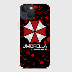 Чехол для iPhone 13 mini с принтом UMBRELLA CORP в Рязани,  |  | biohazard | biohazard 7 | crocodile | fang | game | hand | monster | new umbrella | resident evil | resident evil 7 | umbrella | umbrella corp | umbrella corporation | zombie | обитель