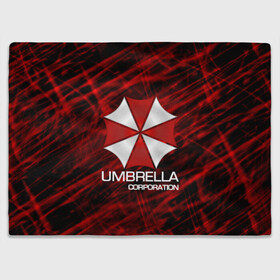 Плед 3D с принтом UMBRELLA CORP в Рязани, 100% полиэстер | закругленные углы, все края обработаны. Ткань не мнется и не растягивается | biohazard | biohazard 7 | crocodile | fang | game | hand | monster | new umbrella | resident evil | resident evil 7 | umbrella | umbrella corp | umbrella corporation | zombie | обитель