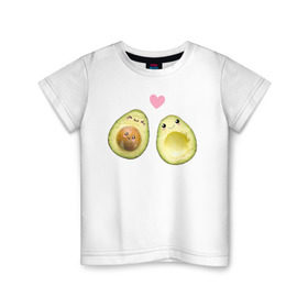 Детская футболка хлопок с принтом Авокадо в Рязани, 100% хлопок | круглый вырез горловины, полуприлегающий силуэт, длина до линии бедер | авокадо | веган | еда блогеров | мемы | минимализм | прикольные картинки | прикольные надписи | растение | смешное авокадо | фрукт