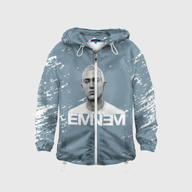 Детская ветровка 3D с принтом EMINEM. в Рязани, 100% полиэстер | подол и капюшон оформлены резинкой с фиксаторами, по бокам два кармана без застежек, один потайной карман на груди | eminem | marshall bruce mathers | music to be murdered by | rap | американский рэпер | зарубежный реп | маршалл брюс мэтерс | музыка | реп | рэпер | эм | эминем