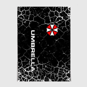 Постер с принтом UMBRELLA CORPORATION. в Рязани, 100% бумага
 | бумага, плотность 150 мг. Матовая, но за счет высокого коэффициента гладкости имеет небольшой блеск и дает на свету блики, но в отличии от глянцевой бумаги не покрыта лаком | corp | corporation | resident evil | umbrella | umbrella corporation | зомби апокалипсис | зонт | игра