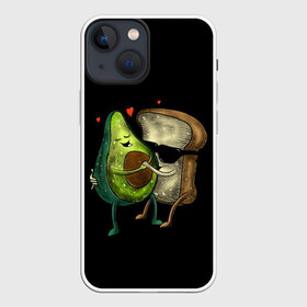 Чехол для iPhone 13 mini с принтом Love в Рязани,  |  | avocado | avocato | avogato | cat | cats | авокадо | авокато | авокот | картинка | картинки | кот | коте | котэ | прикольная | прикольные