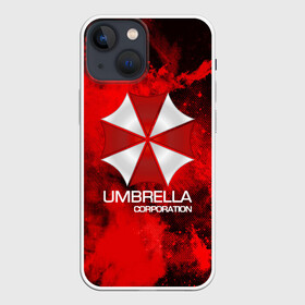 Чехол для iPhone 13 mini с принтом UMBRELLA CORP в Рязани,  |  | biohazard | biohazard 7 | crocodile | fang | game | hand | monster | new umbrella | resident evil | resident evil 7 | umbrella | umbrella corp | umbrella corporation | zombie | обитель