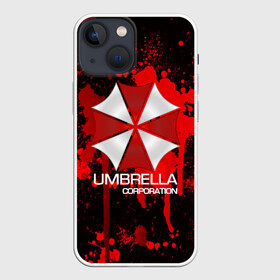 Чехол для iPhone 13 mini с принтом UMBRELLA CORP в Рязани,  |  | biohazard | biohazard 7 | crocodile | fang | game | hand | monster | new umbrella | resident evil | resident evil 7 | umbrella | umbrella corp | umbrella corporation | zombie | обитель