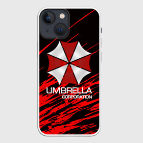 Чехол для iPhone 13 mini с принтом UMBRELLA CORP в Рязани,  |  | biohazard | biohazard 7 | crocodile | fang | game | hand | monster | new umbrella | resident evil | resident evil 7 | umbrella | umbrella corp | umbrella corporation | zombie | обитель