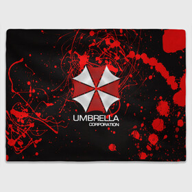 Плед 3D с принтом UMBRELLA CORP в Рязани, 100% полиэстер | закругленные углы, все края обработаны. Ткань не мнется и не растягивается | biohazard | biohazard 7 | crocodile | fang | game | hand | monster | new umbrella | resident evil | resident evil 7 | umbrella | umbrella corp | umbrella corporation | zombie | обитель