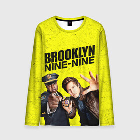 Мужской лонгслив 3D с принтом Brooklyn Nine-Nine в Рязани, 100% полиэстер | длинные рукава, круглый вырез горловины, полуприлегающий силуэт | 7 сезон | 99 участок | brooklyn nine nine | бруклин | бруклин 9 9 | комедия