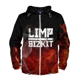 Мужская ветровка 3D с принтом LIMP BIZKIT в Рязани, 100% полиэстер | подол и капюшон оформлены резинкой с фиксаторами, два кармана без застежек по бокам, один потайной карман на груди | dj lethal | limp bizkit | rock | джон отто | лимп бизкит | майк смит | музыка | роб уотерс | рок | сэм риверс | терри бальзамо | уэс борланд | фред дёрст