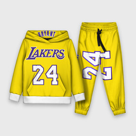 Детский костюм 3D (с толстовкой) с принтом Kobe Bryant 24 в Рязани,  |  | 24 | basketball | kobe bryant | lakers | nba