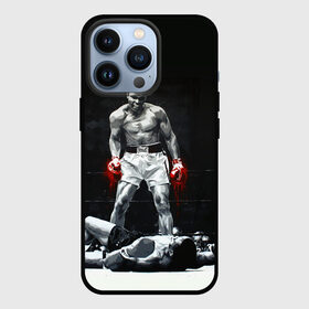 Чехол для iPhone 13 Pro с принтом Muhammad Ali в Рязани,  |  | Тематика изображения на принте: ali | muhammad ali | the greatest | али | бокс | мухамед али | мухаммед али