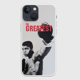 Чехол для iPhone 13 mini с принтом The Greatest в Рязани,  |  | ali | muhammad ali | the greatest | али | бокс | мухамед али | мухаммед али