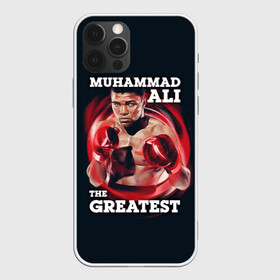 Чехол для iPhone 12 Pro с принтом Muhammad Ali в Рязани, силикон | область печати: задняя сторона чехла, без боковых панелей | Тематика изображения на принте: ali | muhammad ali | the greatest | али | бокс | мухамед али | мухаммед али