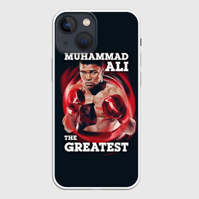 Чехол для iPhone 13 mini с принтом Muhammad Ali в Рязани,  |  | ali | muhammad ali | the greatest | али | бокс | мухамед али | мухаммед али