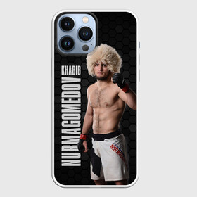 Чехол для iPhone 13 Pro Max с принтом Хабиб Нурмагомедов в Рязани,  |  | habib | khabib | khabib nurmagomedov | mma | nurmagomedov | the eagle | ufc | боец | бои без правил | борьба | микс файт | мма | нурмагомедов | орёл | самбо | хабиб | хабиб нурмагомедов