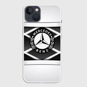 Чехол для iPhone 13 с принтом MERCEDES BENZ в Рязани,  |  | amg | auto | bmw | honda | jdm | mercedes | nissan | porsche | racing | sport | toyota | автомобил | автомобильные | киа | лексус | марка | машины | митсубиси | ниссан | порше | спорт | субару | тесла | тойота | хонда
