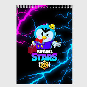 Скетчбук с принтом BRAWL STARS MR P в Рязани, 100% бумага
 | 48 листов, плотность листов — 100 г/м2, плотность картонной обложки — 250 г/м2. Листы скреплены сверху удобной пружинной спиралью | bibi | brawl stars | crow | el brown | leon | leon shark | max | mr.p | sally leon | shark | stars | werewolf | акула | биби | ворон | леон | оборотень | пингвин