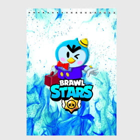 Скетчбук с принтом BRAWL STARS MR P в Рязани, 100% бумага
 | 48 листов, плотность листов — 100 г/м2, плотность картонной обложки — 250 г/м2. Листы скреплены сверху удобной пружинной спиралью | bibi | brawl stars | crow | el brown | leon | leon shark | max | mr.p | sally leon | shark | stars | werewolf | акула | биби | ворон | леон | оборотень | пингвин