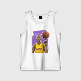 Детская майка хлопок с принтом Kobe Bryant в Рязани,  |  | basketball | black | bryant | game | james | kobe | kobebryant | lakers | lebron | los angeles | mamba | nba | rip | slam dunk | баскетбол | баскетболист | брайант | браянт | джеймс | игрок | коби | леброн | лейкерс | лос анджеле