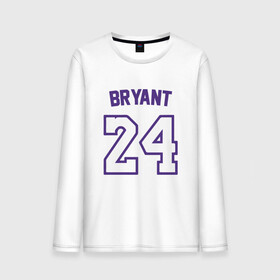 Мужской лонгслив хлопок с принтом Bryant 24 в Рязани, 100% хлопок |  | basketball | black | bryant | game | james | kobe | kobebryant | lakers | lebron | los angeles | mamba | nba | rip | slam dunk | баскетбол | баскетболист | брайант | браянт | джеймс | игрок | коби | леброн | лейкерс | лос анджеле