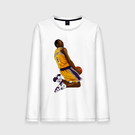 Мужской лонгслив хлопок с принтом Kobe Bryant в Рязани, 100% хлопок |  | basketball | black | bryant | game | james | kobe | kobebryant | lakers | lebron | los angeles | mamba | nba | rip | slam dunk | баскетбол | баскетболист | брайант | браянт | джеймс | игрок | коби | леброн | лейкерс | лос анджеле