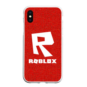 Чехол для iPhone XS Max матовый с принтом Roblox в Рязани, Силикон | Область печати: задняя сторона чехла, без боковых панелей | game | roblox | блок | игра | игрушка | лего | майнкрафт | персонажи | персонажи из кубиков | роблокс | робот