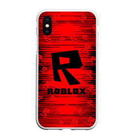 Чехол для iPhone XS Max матовый с принтом Roblox в Рязани, Силикон | Область печати: задняя сторона чехла, без боковых панелей | game | roblox | блок | игра | игрушка | лего | майнкрафт | персонажи | персонажи из кубиков | роблокс | робот