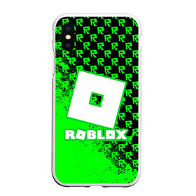 Чехол для iPhone XS Max матовый с принтом Roblox в Рязани, Силикон | Область печати: задняя сторона чехла, без боковых панелей | game | roblox | блок | игра | игрушка | лего | майнкрафт | персонажи | персонажи из кубиков | роблокс | робот