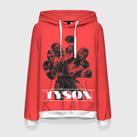 Женская толстовка 3D с принтом Tyson в Рязани, 100% полиэстер  | двухслойный капюшон со шнурком для регулировки, мягкие манжеты на рукавах и по низу толстовки, спереди карман-кенгуру с мягким внутренним слоем. | iron mike | iron mike tyson | mike tyson | бокс | железный майк | майк тайсон | таисон | тайсон