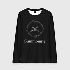 Мужской лонгслив 3D с принтом Summoning в Рязани, 100% полиэстер | длинные рукава, круглый вырез горловины, полуприлегающий силуэт | Тематика изображения на принте: blackmetal | атмосферный | властелин колец | дарк эмбиент | михаэль «силениус» грегор | рихард «протектор» ледерер