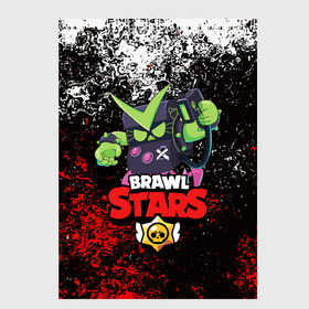 Скетчбук с принтом BRAWL STARS VIRUS 8-BIT в Рязани, 100% бумага
 | 48 листов, плотность листов — 100 г/м2, плотность картонной обложки — 250 г/м2. Листы скреплены сверху удобной пружинной спиралью | 8 bit | 8 бит | bibi | brawl stars | crow | el brown | leon | leon shark | max | mr.p | sally leon | shark | stars | virus | werewolf | акула | биби | вирус | ворон | леон | оборотень | пингвин