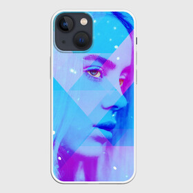 Чехол для iPhone 13 mini с принтом Billie Blue Star в Рязани,  |  | bad | bad guy | billi | billie | billie eilish | eilish | good girl | music | swag | айлиш | беляш | били | били айлиш | билли | билли айлиш | билли эйлиш | биляш | музка | певица | эйлиш