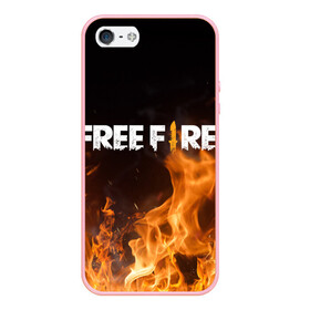 Чехол для iPhone 5/5S матовый с принтом FREE FIRE в Рязани, Силикон | Область печати: задняя сторона чехла, без боковых панелей | free fire | freefire | игра free fire | игра фрифаер | фри файр | фрифаер