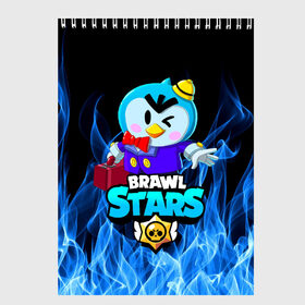 Скетчбук с принтом BRAWL STARS MR P в Рязани, 100% бумага
 | 48 листов, плотность листов — 100 г/м2, плотность картонной обложки — 250 г/м2. Листы скреплены сверху удобной пружинной спиралью | 8 bit | 8 бит | bibi | brawl stars | crow | el brown | leon | leon shark | max | mr.p | sally leon | shark | stars | virus | werewolf | акула | биби | вирус | ворон | леон | оборотень | пингвин